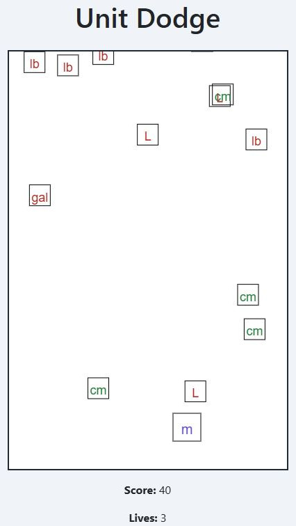 unit dodge game